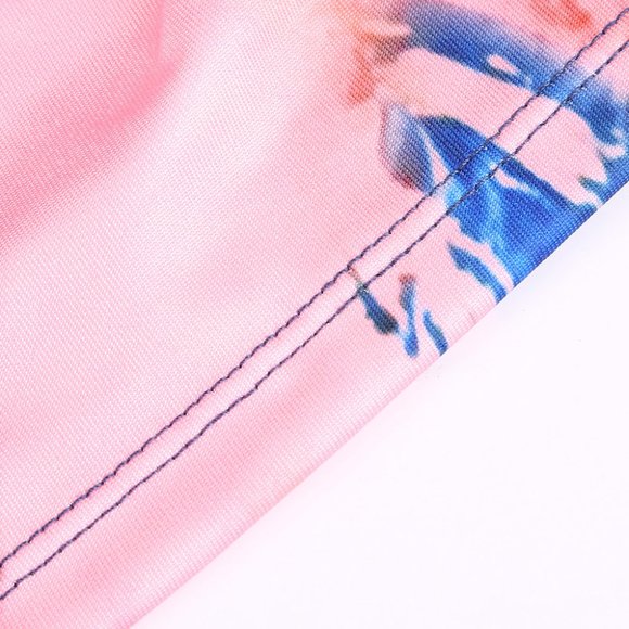 Pink Tie-dye Scrunch Butt Yoga Shorts - Picture 12 of 13